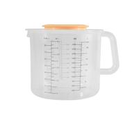Bortivier Plastic Ounce Measuring Cups and Mixing Pitcher for Baking with Lid Liquid Measuring/Jar in Ml with Splash Guard