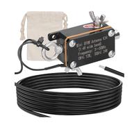 Bortivier Pocket EFHW Antenna K24 3-30MHz Frequency Band Shortwave Antenna Wideband End-Fed Halfwave Antenna