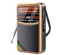 Bortivier Pocket Radio Portable Mini Full Band Radio AM/FM/SW Radio with Rechargeable Battery Support Earphone MiniRadio for Old,C