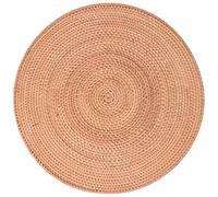 Bortivier Rattan Woven Placemats,Table Mats,Non Slip Heat Place Mat,Wicker Placemat,Trivets for Hot Dishes Round,40cm