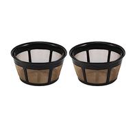 Bortivier Reusable Coffee Filter, Basket Coffee Filters 8-12 Cup Replacement Coffee Filter with Stainless Steel Mesh Bottom