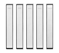 Bortivier Sharpening Stones Set Fixed-Angle Cutter Sharpener, 240/320/400/600/1000 Knife Sharpener Stone for Kitchen