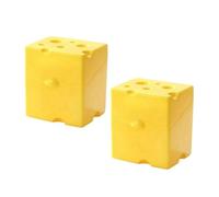 Bortivier Sliced Cheese Container 2pcs Cheese Holder Plastic Refrigerator Cheese Box Easy to Use