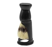 Bortivier Soft Boar Bristle Wood Beard Brush Hairdresser Shaving Tool Men Mustache Comb Kit Shaving Stand Holder Set