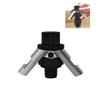 Bortivier Stainless Steel Champagne Stopper, Champagne Bottle Stopper with Pump, Suitable for Sparkling Wine Bottles-Black