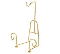 Bortivier Tea Cup Holder Gold Mug Holder Tea Set Display Stand Gold Metal Cup Saucer Display Stand 1 Piece