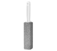 Bortivier Toilet Brush, Pumice Toilet Cleaning Brush Toilet Bowl Stains Yellow Dirt Pumice Stone Brush, Bathroom Crevice Brush Easy Install Easy to Use