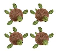 Bortivier Turtle Coaster Animal Turtle Mug Rug Turtle Coaster Knitting Housewarming Gift, Home Decor, Gift for Daughter, Mom