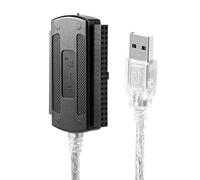 Bortivier USB 2.0 Male to IDE Adapter Converter Cable Hard Drive Adapter Cable for PC 2.5" 3.5" HDD Hard Drive