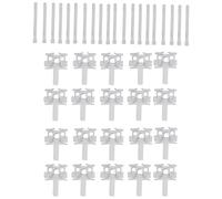 Bortivier Vertical Blind Repair Carrier with Stem Vertical Blinds Repair Kit White Blinds Replacement Parts20Pcs