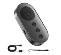 Bortivier Video and Photo Bluetooth Remote Shutter with Zoom, Front/Rear Camera Switch for Selfie Sticks