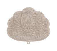 Bortivier Wall-Mounted Hands-Free Back and Foot Scrubber with Suction Cups - Deep Clean and Exfoliate in the Shower Khaki Easy to Use 30 X 25.5cm