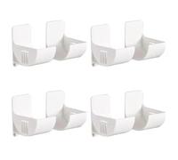 Bortivier Wall Mounted Organizer for Kitchen, No Hole Storage Tray, Cling Film & Trash Bag Holder,Refrigerator Side Storage Shelf