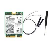 Bortivier WIFI 7 BE200 BE200NGW WiFi Card+Antenna Replacement Spare Parts BT 5.4 802.11AX Tri-Band M.2 NGFF Wireless Network Adapter for Win10/11