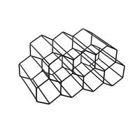 Bortivier Wine Racks Countertop Wine Rack Wine Bottle Holder Small Wine Rack Freestanding Floor Wine Holders Stands Black