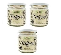 Boru Grass-Fed Irish Beef Tallow Suet - Pure Cooking Fat 3 x jars