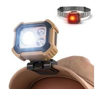 BORUIT LED Head Torch Rechargeable, 500LM Red White Light Headlamp Super Bright COB, 5 Light Modes with Bracket and Adjustable Headband for Kid Adult Fishing Camping Repair Outdoor Adventures
