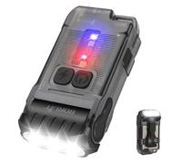 BORUIT V15 Small Powerful Torches, 1200 Lumen Torch LED Super Bright, 80° Rotatable Flashlight, IP67 Waterproof, Magnetic Tail, Keychain, for Camping Hiking Emergency (Black)