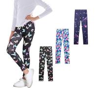 boruizhen Girls Leggings Colorful Active Wear Full Length Leggings 7-8 Years A02