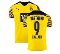 Borussia Dortmund 2021-2022 Home Shirt - Haaland 9 in Yellow | Size: 2XL Borussia Dortmund Yellow 2XL