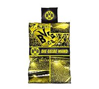 Borussia Dortmund, Bed linen GELBE WAND, black-yellow, 135x200