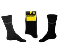 Borussia Dortmund Business Socks Set of 4 Black Grey Stockings BVB 09, multicoloured, 43-46