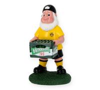 Borussia Dortmund BVB Garden Gnome with Beer Box, 14 x 12.7 x 26 cm