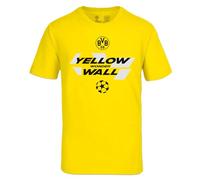 Borussia Dortmund BVB T-Shirt UEFA inale Men's Yellow Size L, Yellow, L