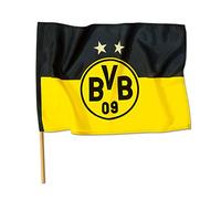 Borussia Dortmund, Cane flag, black-yellow, 90x60cm