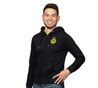 Borussia Dortmund, Hooded sweat jacket with logo, black-yellow, 128