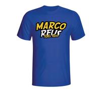 Borussia Dortmund Men's Marco Reus Comic Book T-Shirt in Blue | Size: Large Borussia Dortmund Blue L