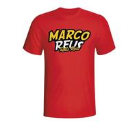 Borussia Dortmund Men's Marco Reus Comic Book T-Shirt in Red | Size: 2XL Borussia Dortmund Red 2XL