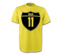 Borussia Dortmund Men's Marco Reus Crest Tee in Yellow | Size: 2XL Borussia Dortmund Yellow 2XL
