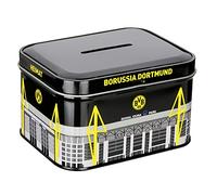 Borussia Dortmund, Metal money box, black-yellow,