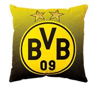 Borussia Dortmund, Pillow with emblem, black-yellow, 40x40