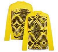 Borussia Dortmund PUMA Prematch Sweat Top - Yellow