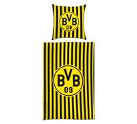 Borussia Dortmund Reversible Bed Linen 135 x 200 cm 100% Cotton with Carry Bag