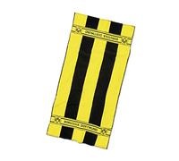Borussia Dortmund, Shower towel with block stripes, black-yellow, 74x140