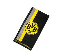 Borussia Dortmund, Towel with stripe design, black-yellow, 50x100