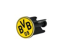 Borussia Dortmund Unisex - Adult BVB Sink Plug Toiletry Bag, Black with Neon Yellow, 4 x 4 x 6.5 cm