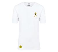 Borussia Dortmund Unisex BVB T-Shirt Schlotterbeck Comic T-Shirt [Amazon Exclusive Collection] White