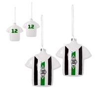 Borussia Mönchengladbach Christmas baubles, Christmas tree baubles, retro set of 2.