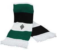 Borussia Mönchengladbach Scarf "Classic" | Official Fan Item Fohlenshop | Gladbach Bar Scarf in Classic Club Colours with Fringes and Embroidered Logo - Dimensions 150 x 17 cm, Classic, One Size