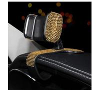Borvynox Bling Universal Car Phone Holder Mount,Crystal 360 Degrees Rotation Dashboard Phone Holderar Phone Mount for iPhone,Samsung,Google,Nokia,and 4 to 7" Smartphones, Gold
