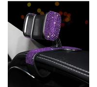 Borvynox Bling Universal Car Phone Holder Mount,Crystal 360 Degrees Rotation Dashboard Phone Holderar Phone Mount for iPhone,Samsung,Google,Nokia,and 4 to 7" Smartphones, Purple
