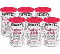 Borwick's Bicarbonate Of Soda | Baking essential for making perfect cakes | Raising agent in soda breads and full-flavoured cakes | Pack of 6 x 100g