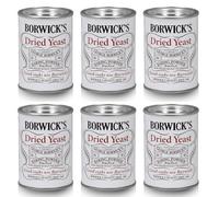 Borwick's Dried Yeast Resealable Jars 6x 90g Baking Yeast