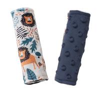 Boryokun Car Seat Strap Belt Covers Shoulder Pads for Babies Newborn Navy