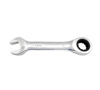 Boryxelina Ratchet Spanner 11mm, Short Metric Chrome Vanadium Steel Small Ratcheting Combination Wrench, Stubby Hand Tool for Bike
