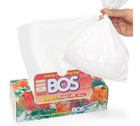 BOS Amazing Odor Sealing Disposable Bags for Diapers, Pet Waste or Any Sanitary Product Disposal -Durable and Unscented (90 Bags) [Size: S, Color: White]